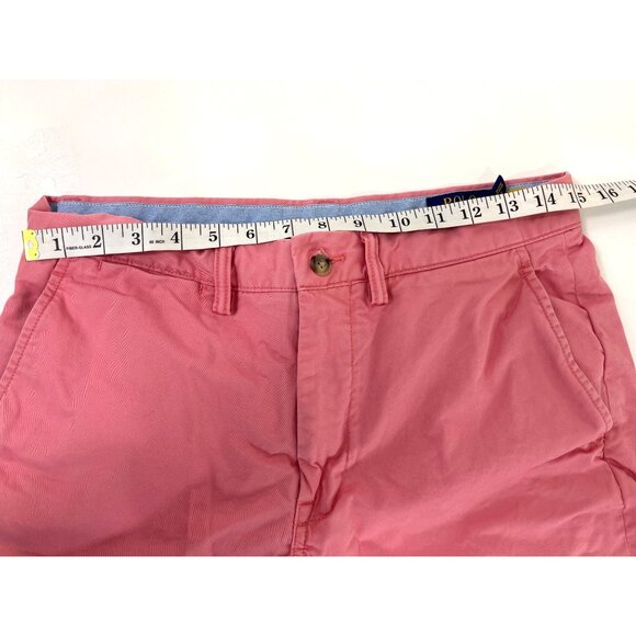 Polo Ralph Lauren Shorts Mens 30 Pink Cotton Classic Fit Chino Flat Front 39b - Picture 3 of 10